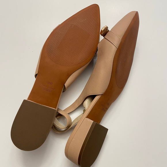 Cole Haan Tan Slingback Heels - Picture 6 of 12